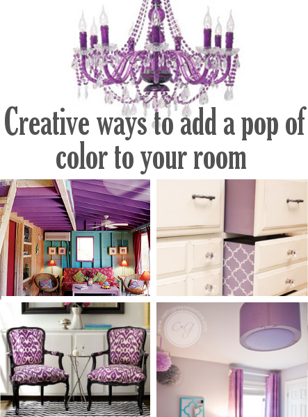 Creative ways to add a pop of color to your room