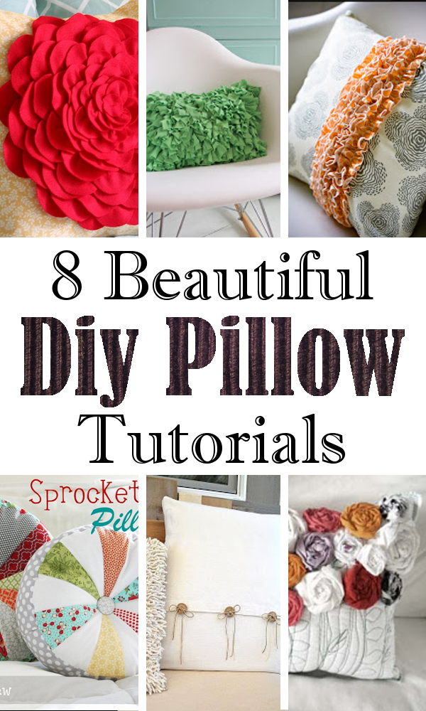8 Fun and Simple DIY Pillows to Change up your Home Decor.