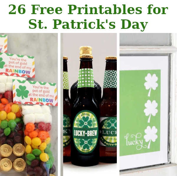 26 Free Printables for St. Patrick’s Day