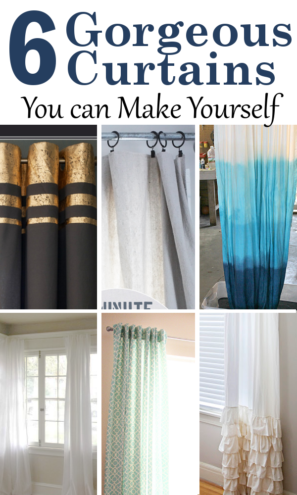 6 Gorgeous DIY Curtains
