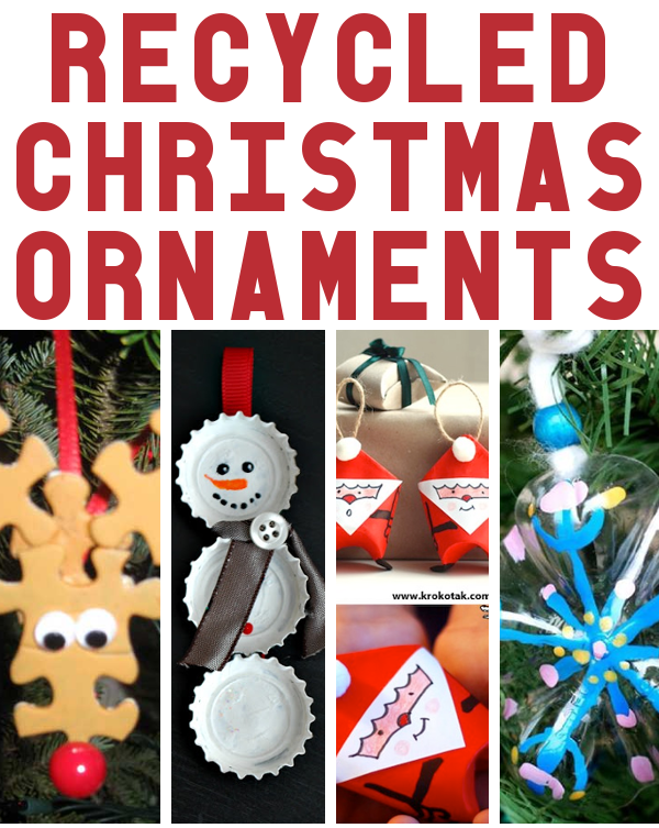 Adorable, Recycled Christmas Ornaments