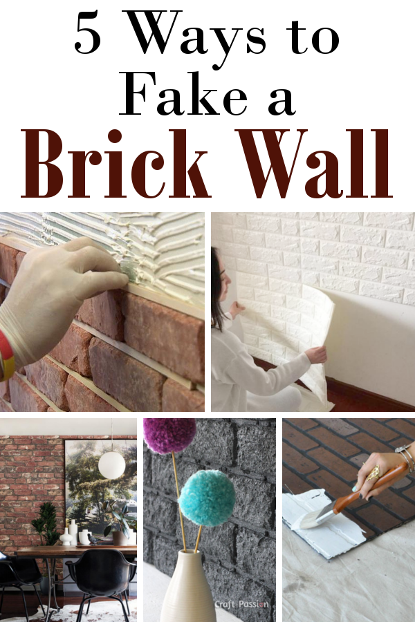 How To Fake A Brick Wall