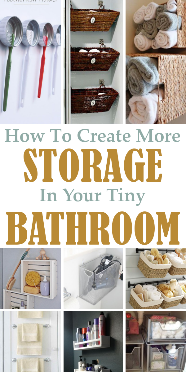9 Ways to Create More Storage In Your Tiny Bathroom – DIY Home Sweet Home