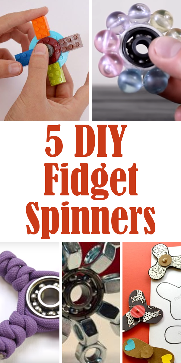 5 DIY Fidget Spinners