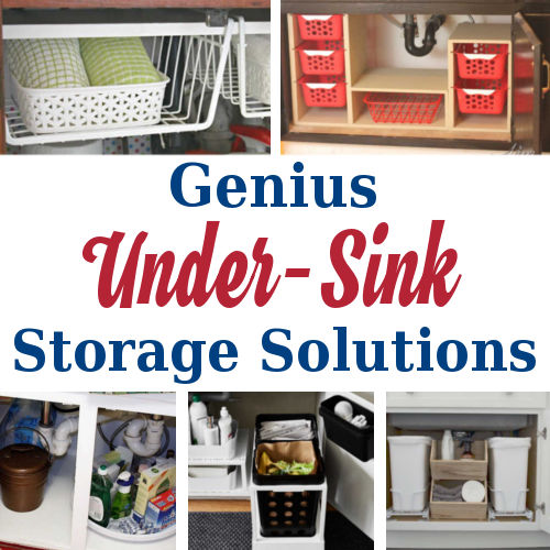 5 Genius Under-Sink Storage Solutions. #DIY # KitchenStroage