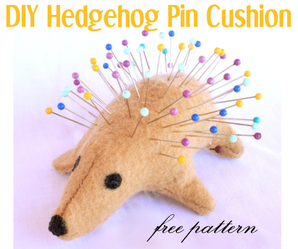 DIY Hedgehog Pin Cushion {Free Pattern}