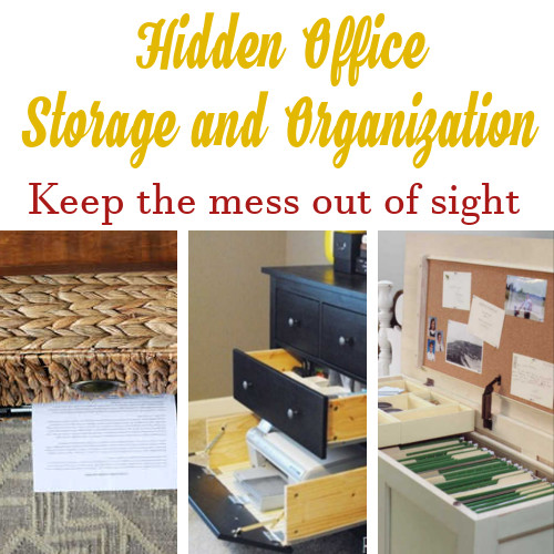 Hidden Office Storage and Organization
