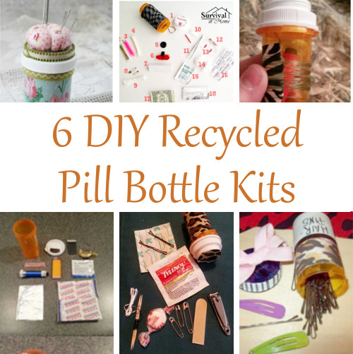 6 DIY Recycled Pill Bottle Kits
