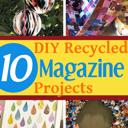 10 More DIY Recycled Magazine Projects