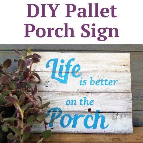 DIY Pallet Porch Sign