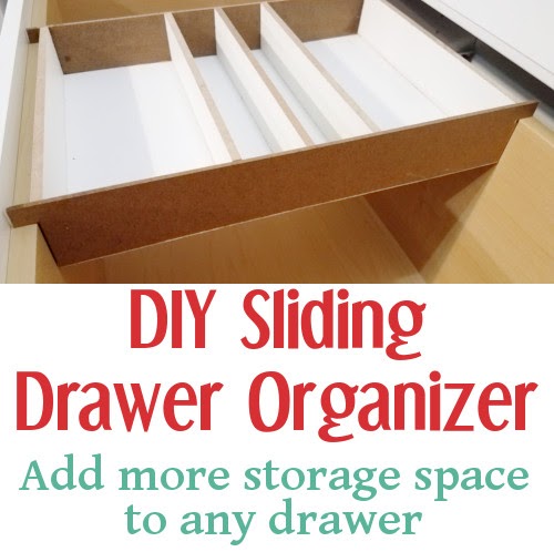 DIY Sliding Drawer Organizer