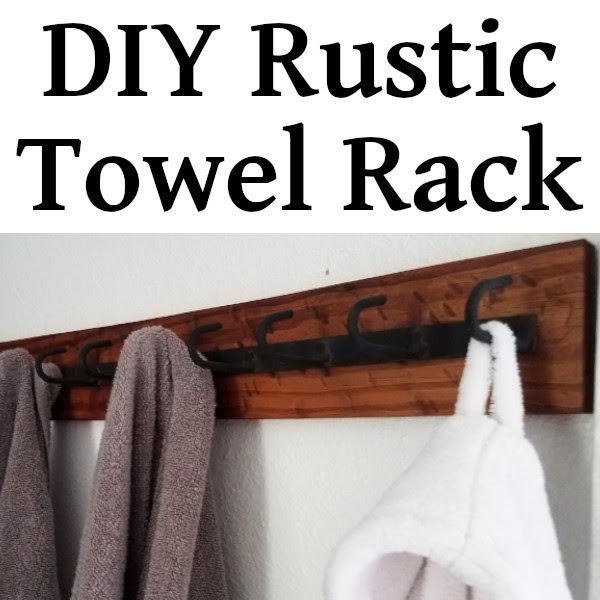 DIY Rustic Towel Rack