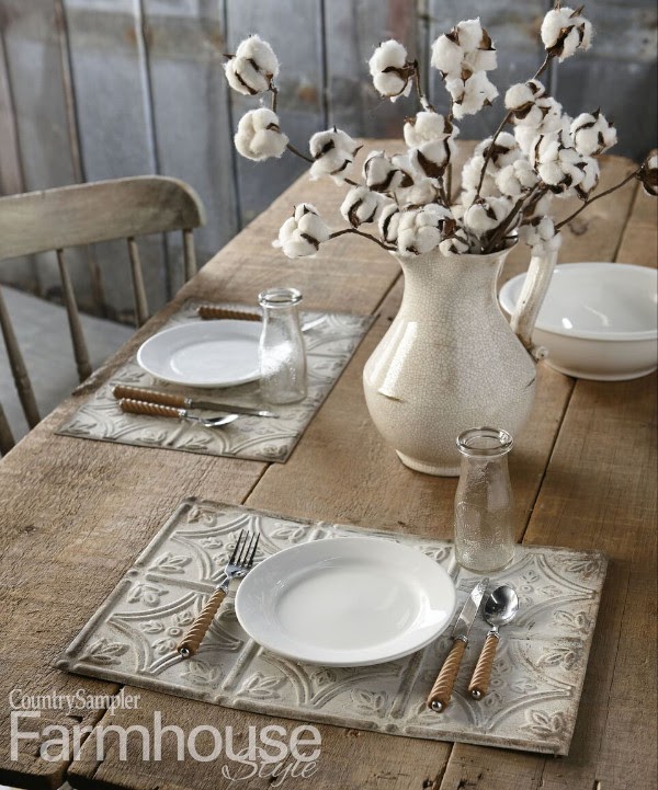 Set The Table With Faux Tin