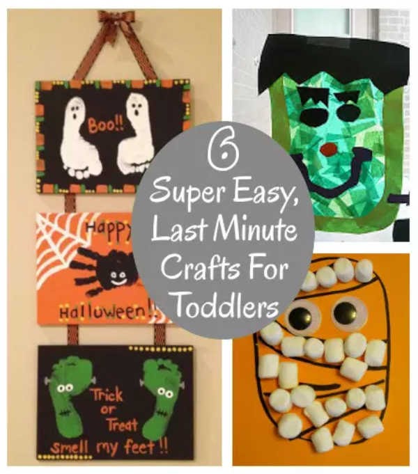 6 Super Easy, Last Minute Crafts For Toddlers