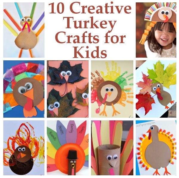 10 Creative Turkey Crafts for Kids