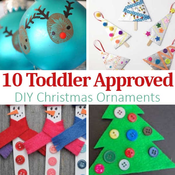 Simple DIY Ornaments For Toddlers and Preschoolers