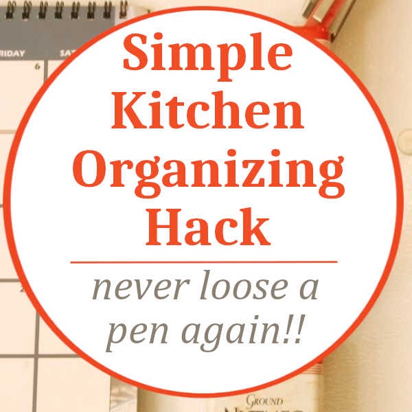 Quick Kitchen Organizing Tip